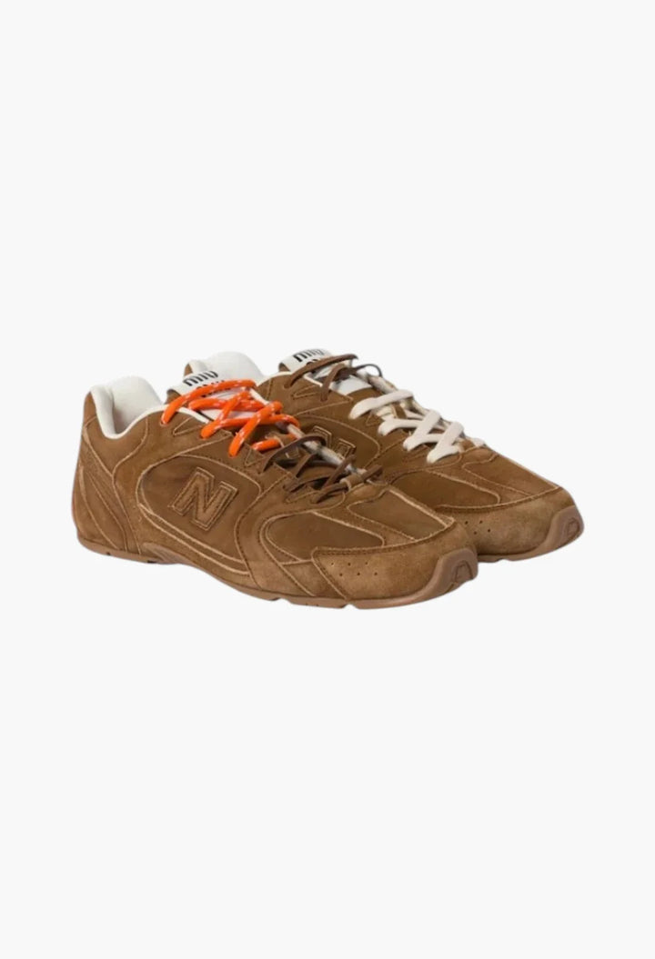 Cinnamon - New Balance X Miu Miu 530 SL Suede Sneakers