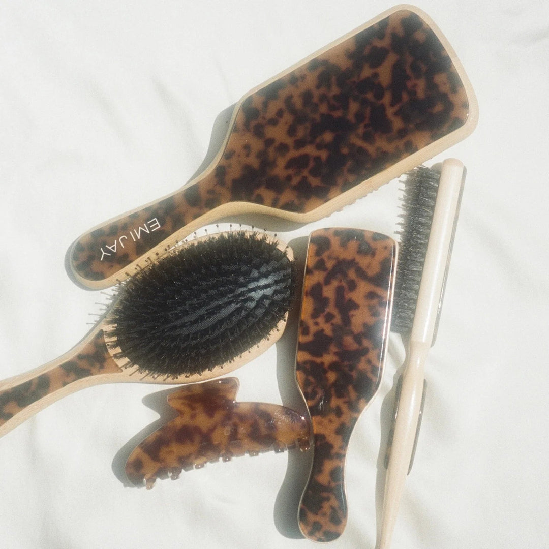 Mini Boar Bristle Brush - GLAM MODA