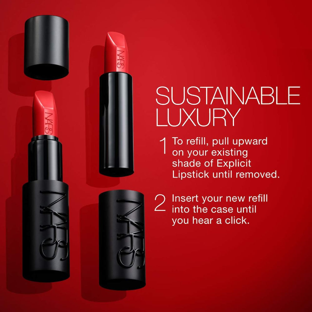 Explicit Refillable Satin Lipstick - GLAM MODA