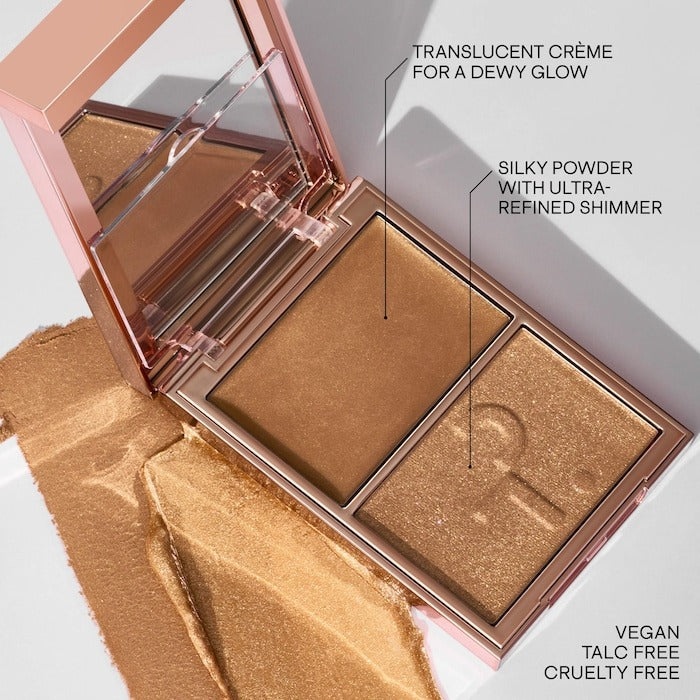 Major Glow Crème Powder Light Reflecting Translucent Highlighter Duo - GLAM MODA