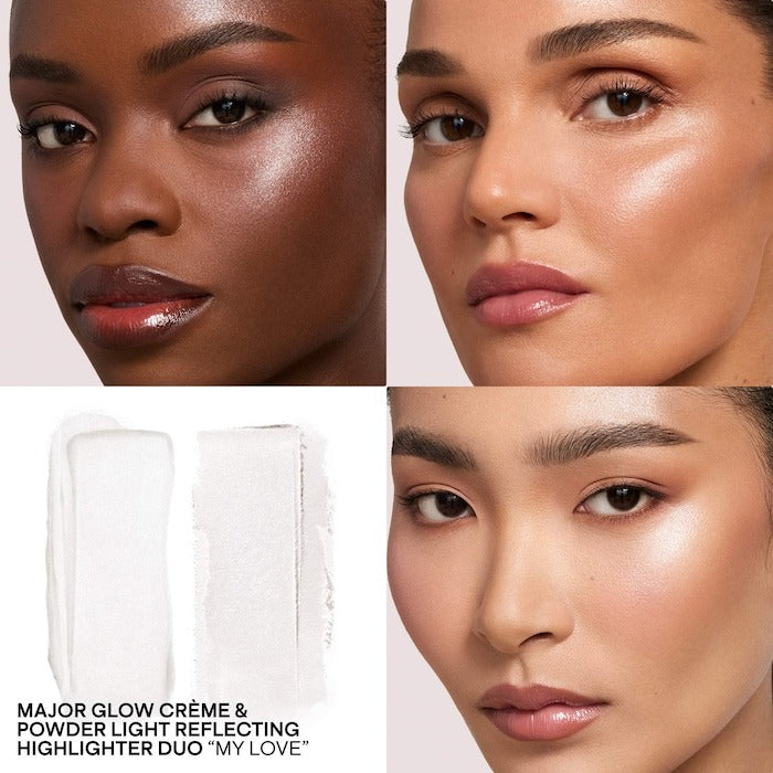 Major Glow Crème Powder Light Reflecting Translucent Highlighter Duo - GLAM MODA