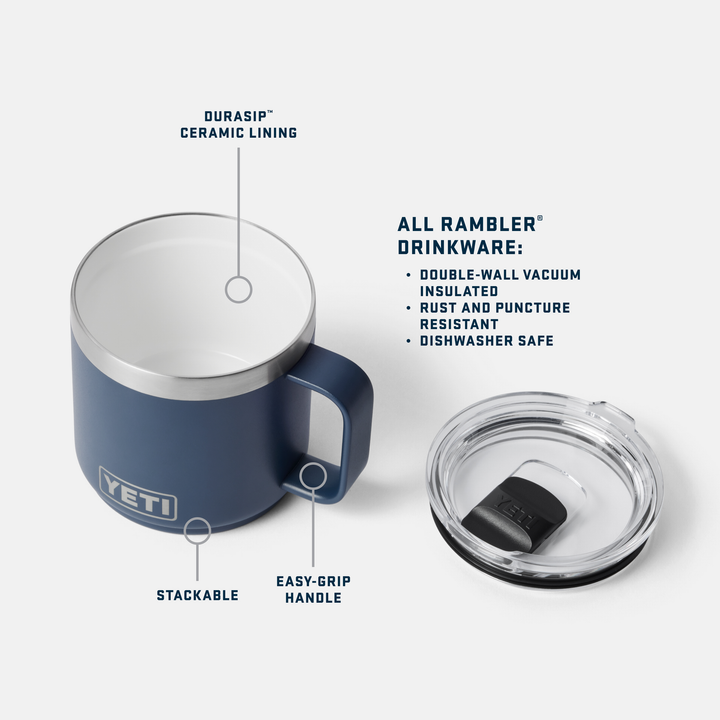 Stainless - Stackable Mug With Durasip™ Ceramic Lining - GLAM MODA