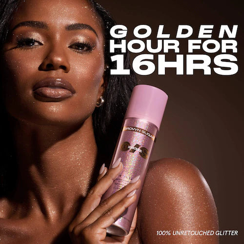 On 'Til Dawn Waterproof Glitter Setting Spray - Brown Sugar - GLAM MODA