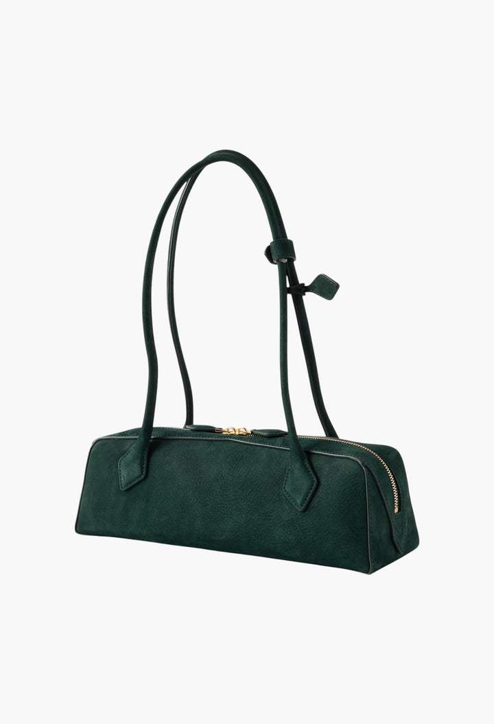 Le Teckel Medium Nubuck Shoulder Bag - GLAM MODA