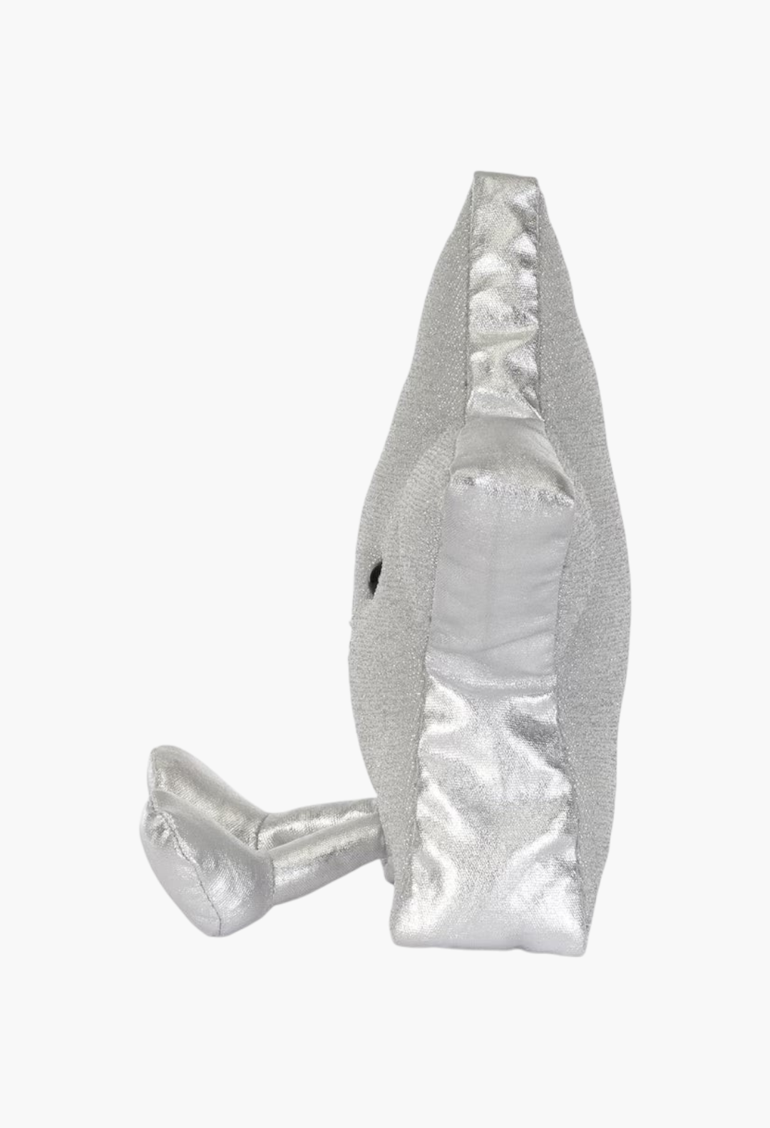 GLAM MODA Amuseables Silver Star plush toy in glittery jersey fabric with metallic sides and dangling boots
