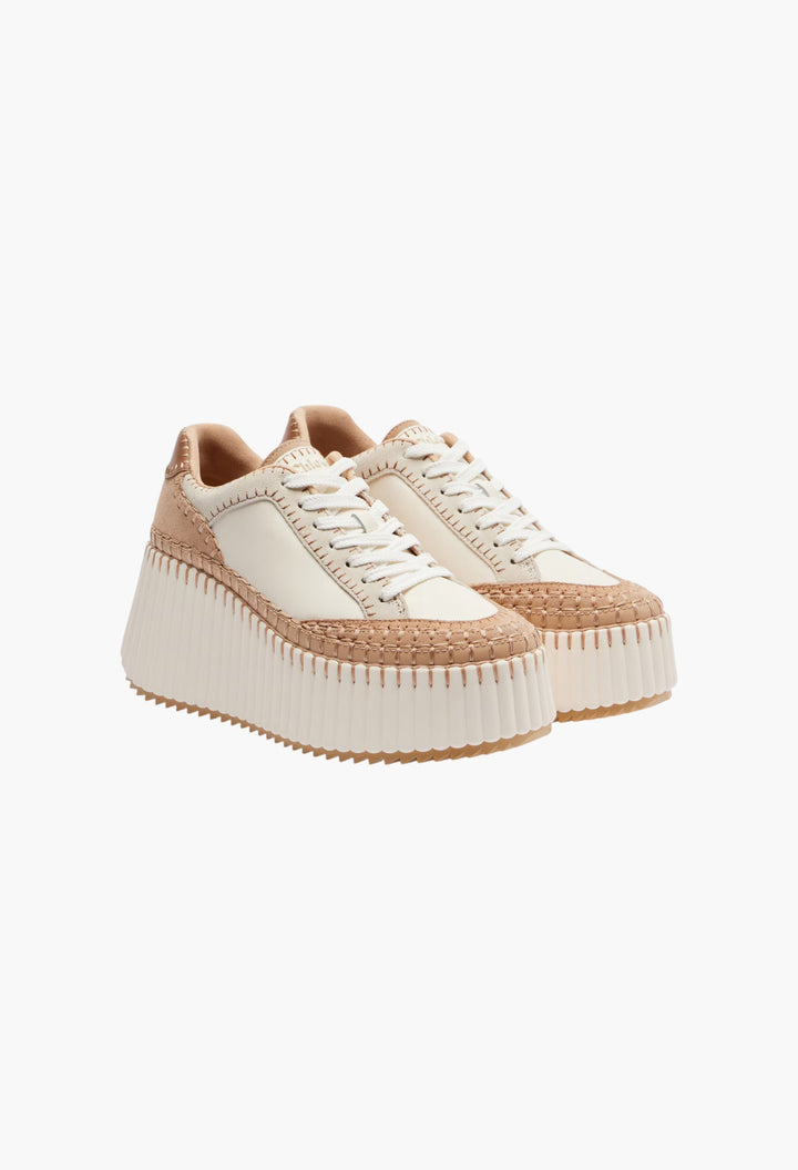 Nama Leather Platform Sneakers - GLAM MODA