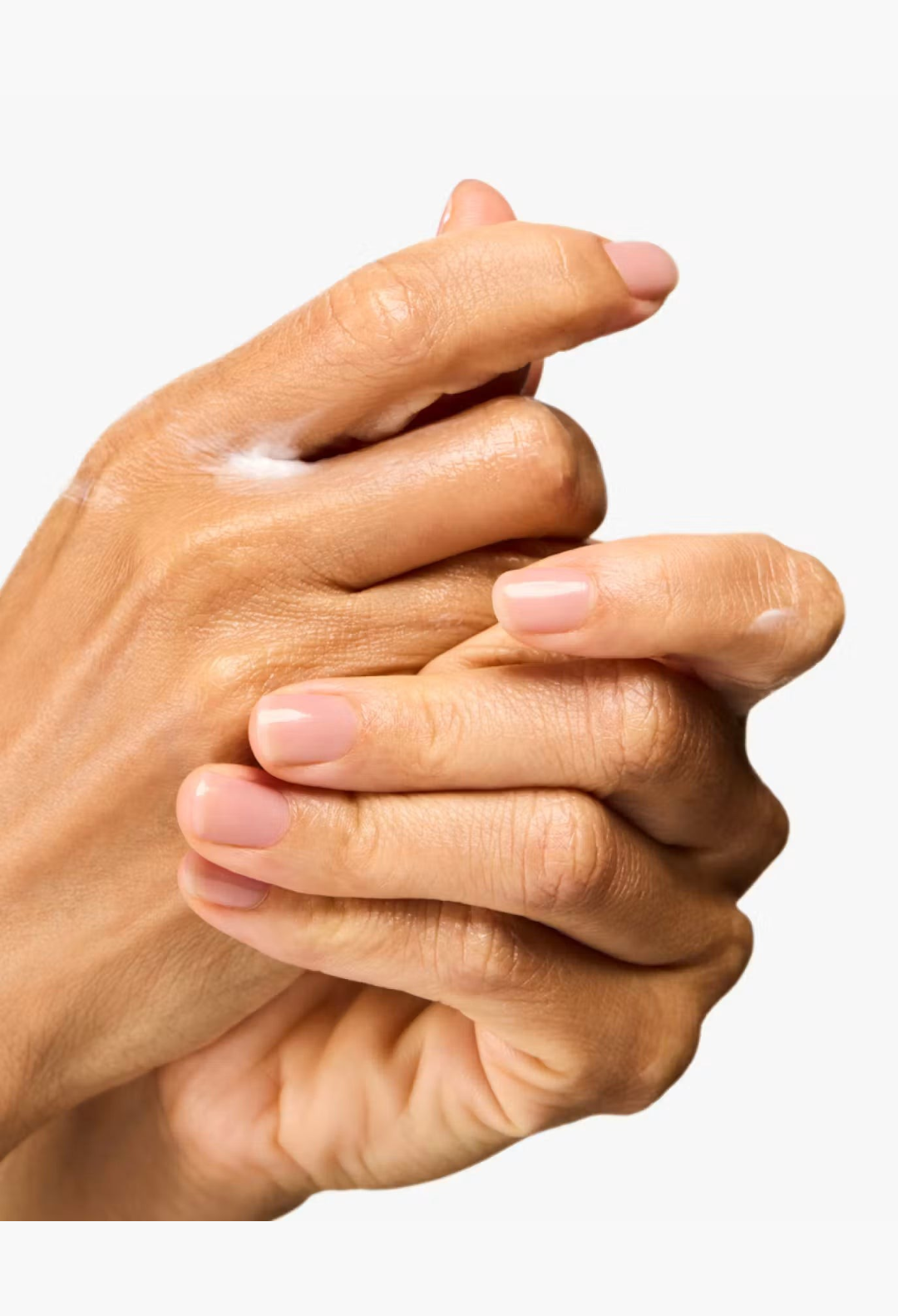 GLAM MODA fast-absorbing moisturizing hand cream being applied to hands for deep hydration and smooth skin