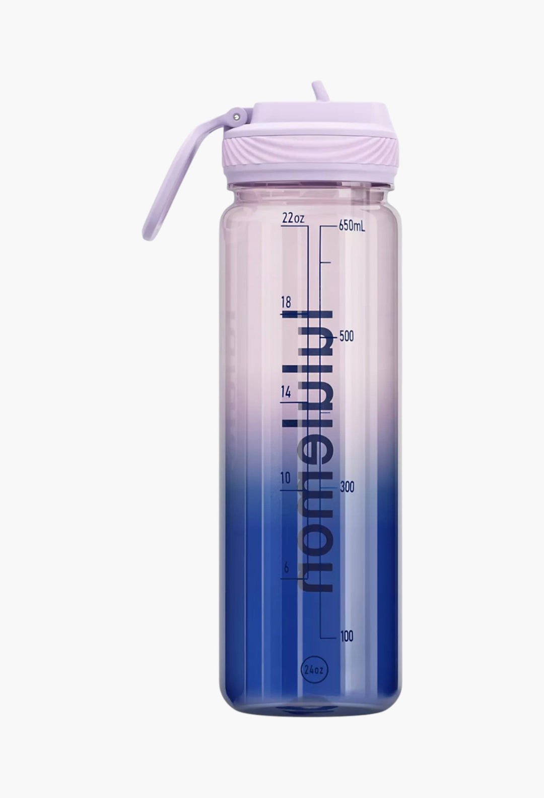 Back to Life Clear Bottle 24oz Straw Lid