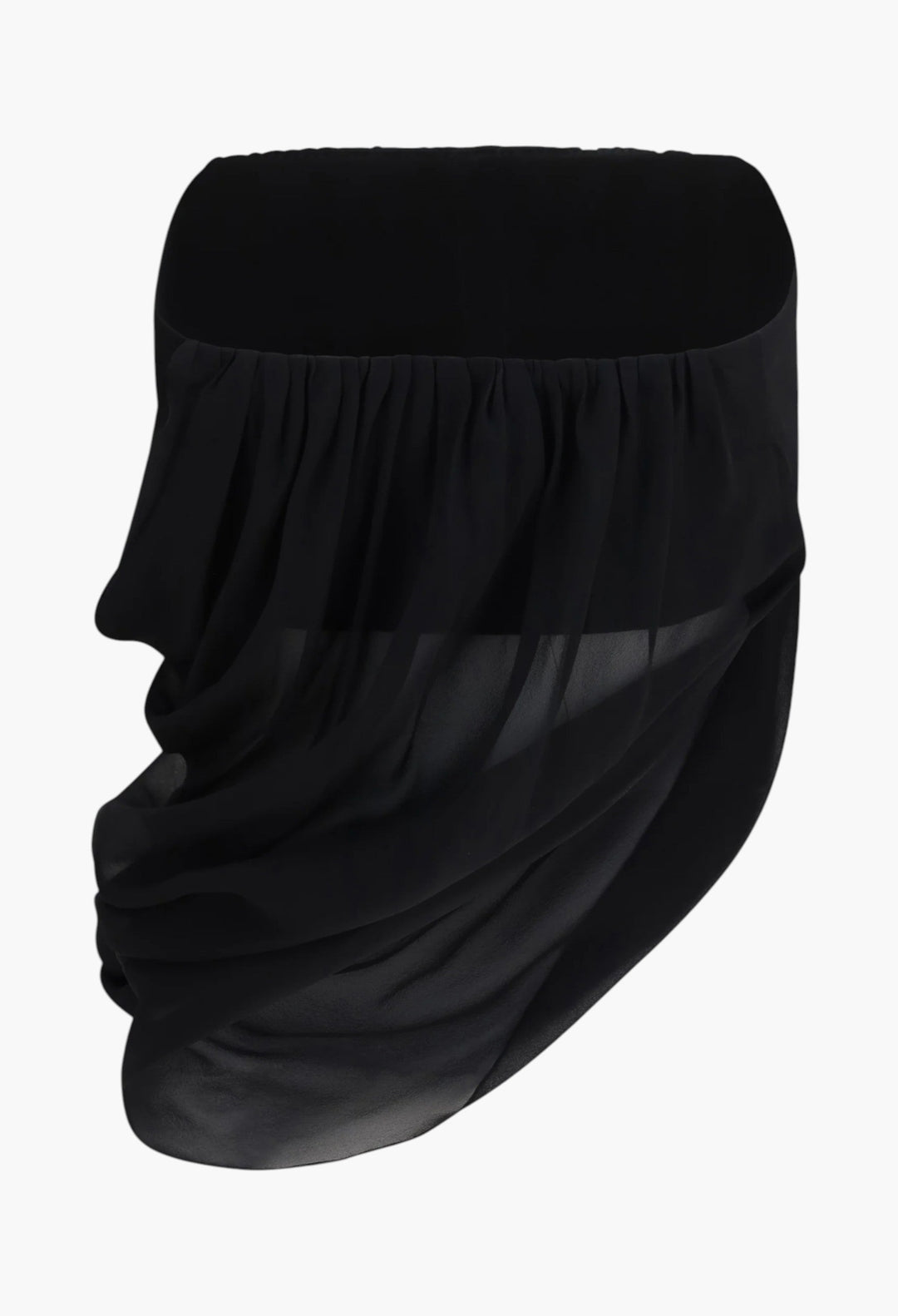 Sheer Draped Top - GLAM MODA