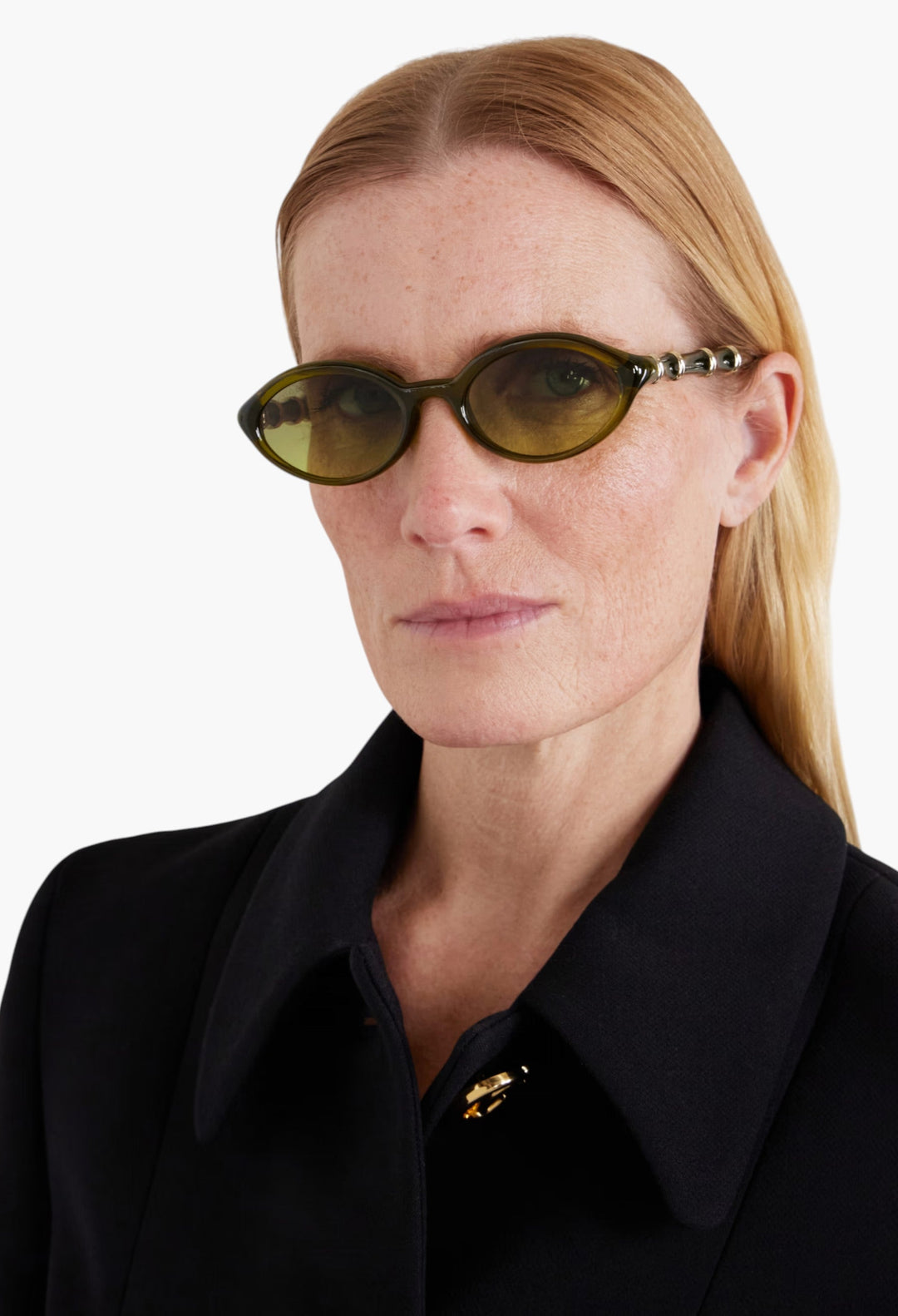 Bamboo Round-Frame Acetate Sunglasses