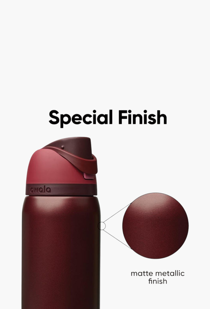 Owala FreeSip Insulated Stainless Steel Water Bottle with Straw for Sports and Travel, BPA-Free Sports Water Bottle, 32 oz - GLAM MODA