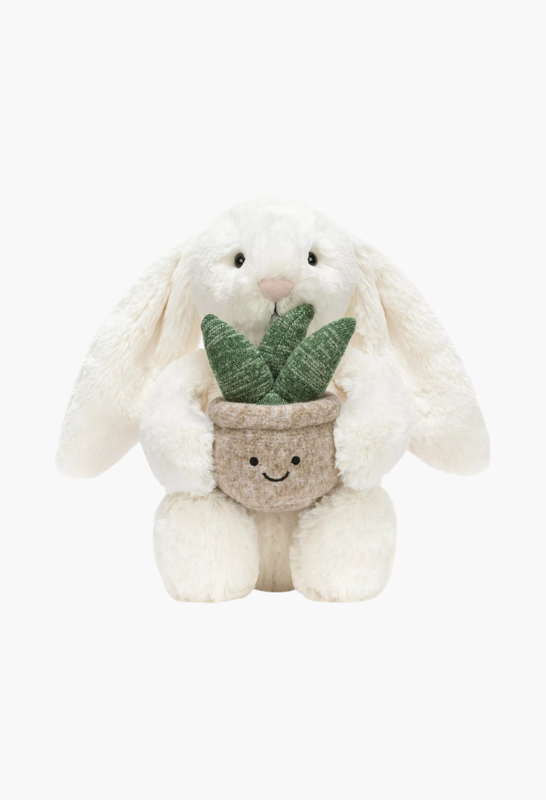 Cream Bunny With Plant Soft Toy 31cm - GLAM MODA