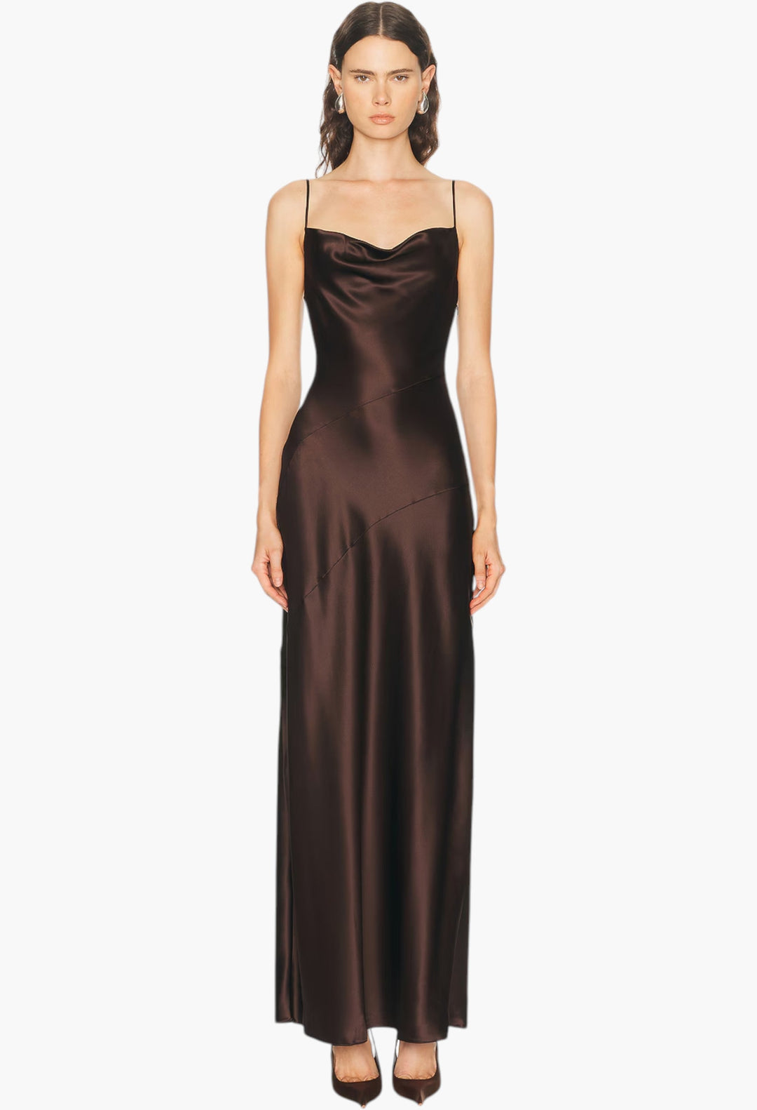Nelia Maxi Cape Slip Dress - GLAM MODA