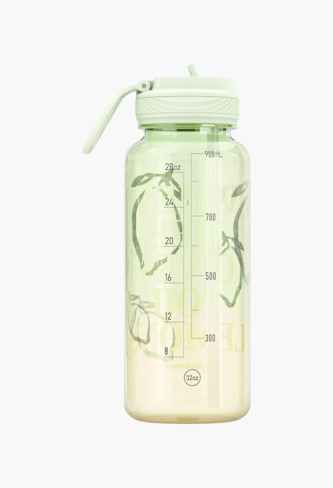 Back to Life Sport Bottle 32oz Straw Lid Lemons Quote - GLAM MODA
