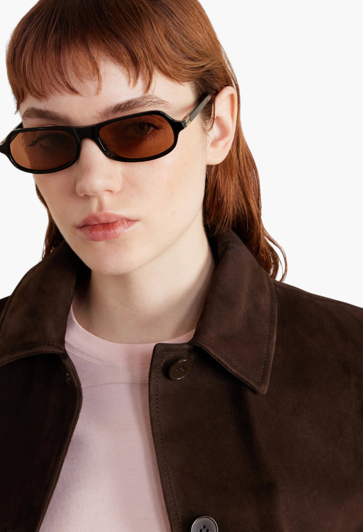 Round-Frame Acetate Sunglasses - GLAM MODA