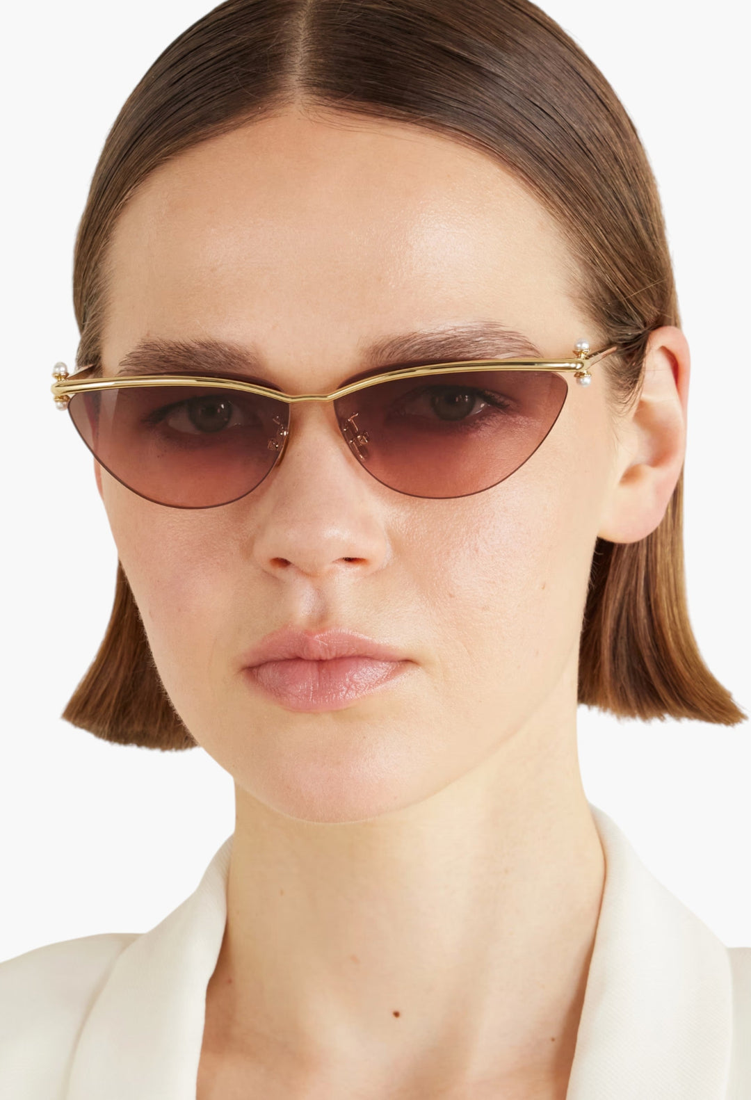 Diortribales B2U Cat-Eye Gold-Tone Sunglasses - GLAM MODA