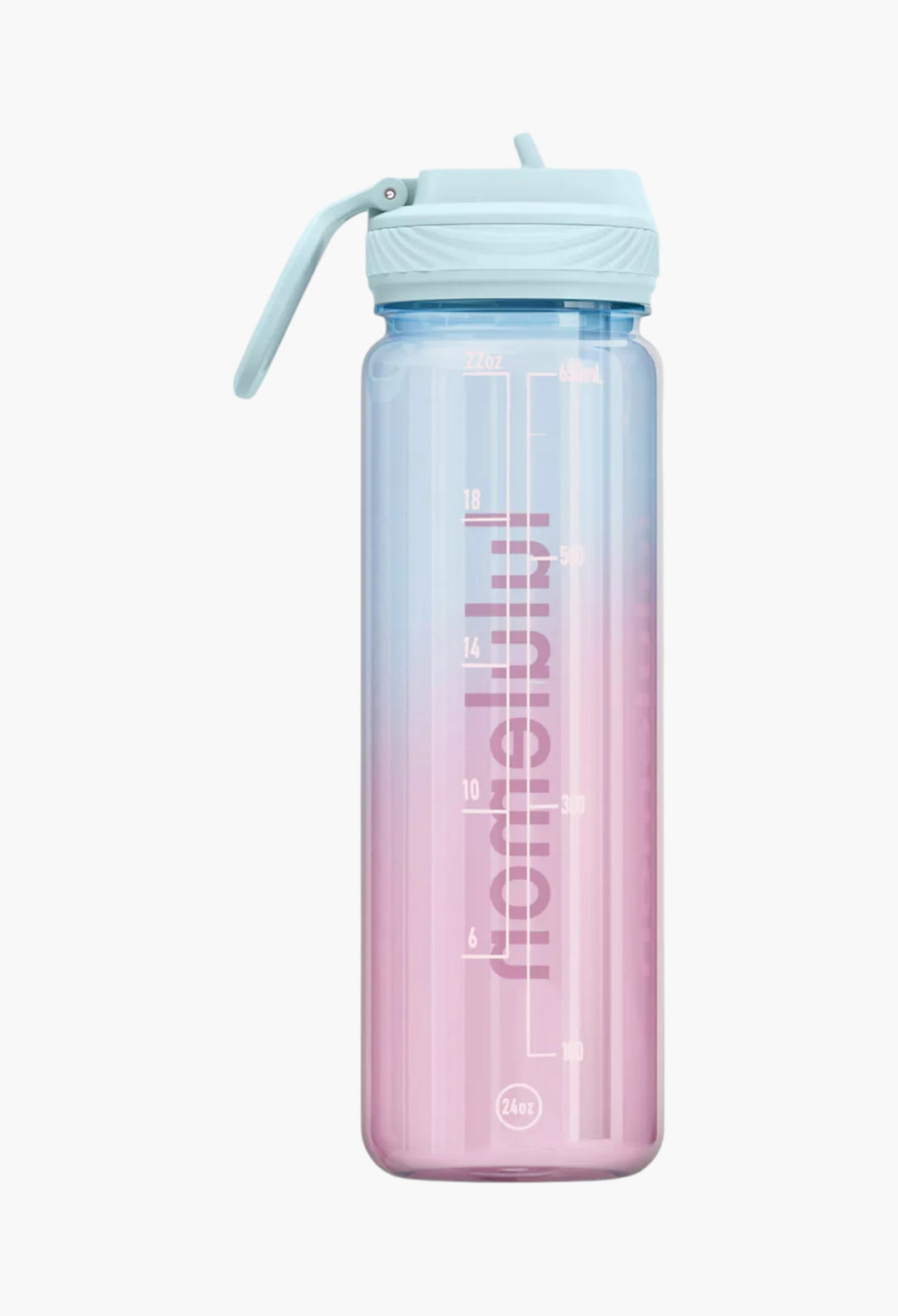 Back to Life Clear Bottle 24oz Straw Lid