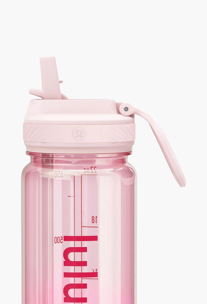 Back to Life Clear Bottle 24oz Straw Lid