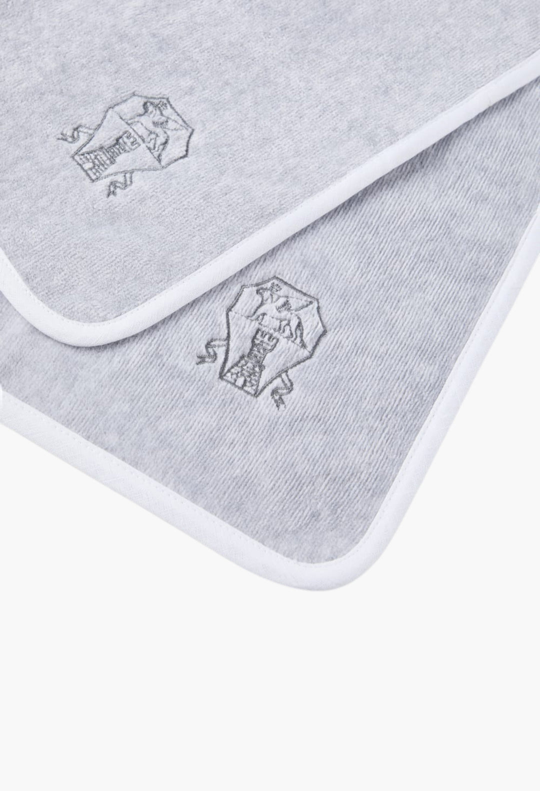 2-Piece Cotton Terrycloth Hand Towel Set With Embroidery - GLAM MODA