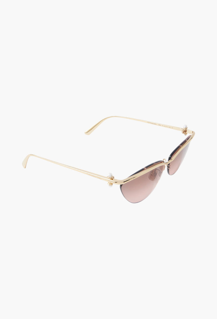 Diortribales B2U Cat-Eye Gold-Tone Sunglasses - GLAM MODA