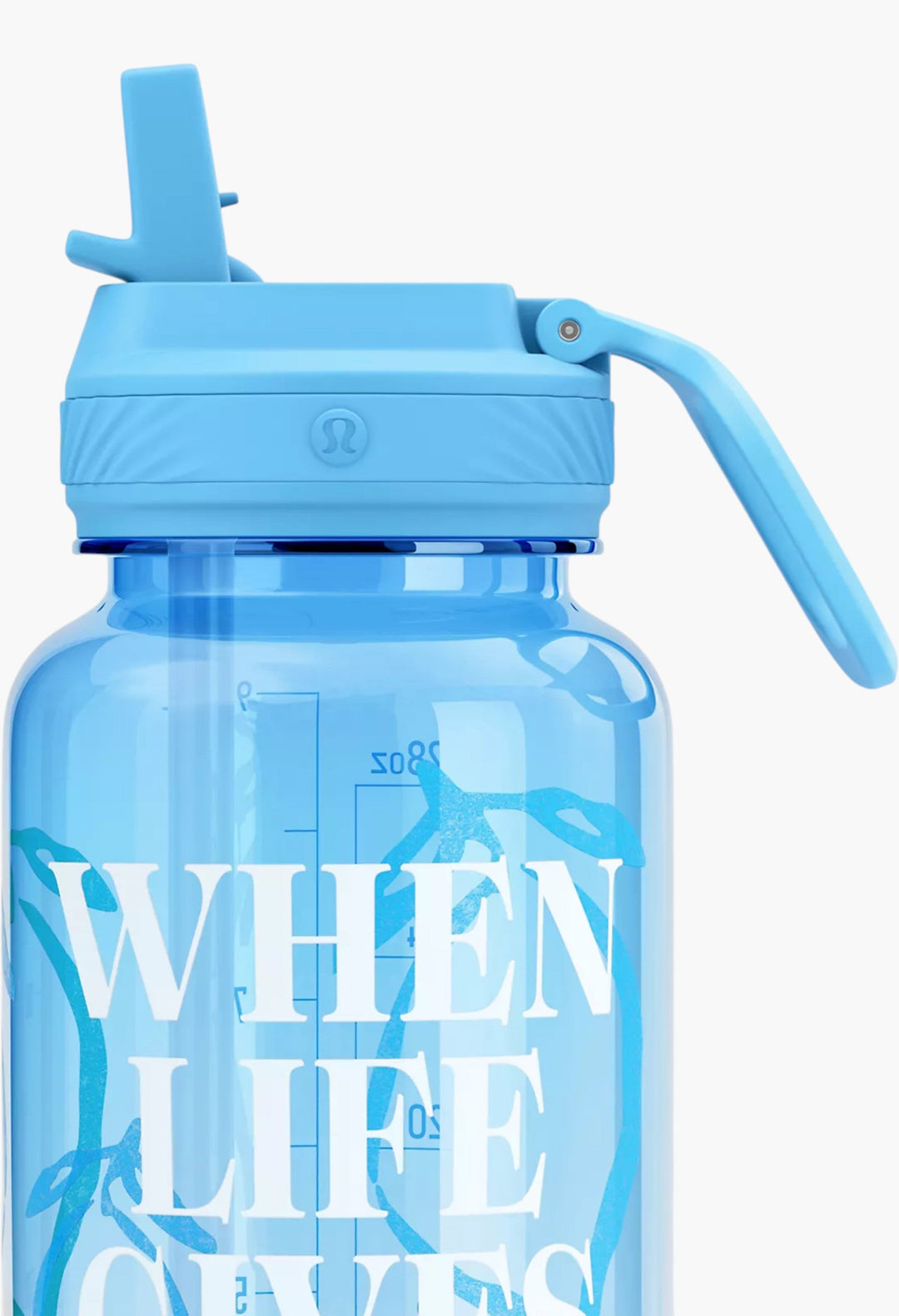 Back to Life Sport Bottle 32oz Straw Lid Lemons Quote - GLAM MODA
