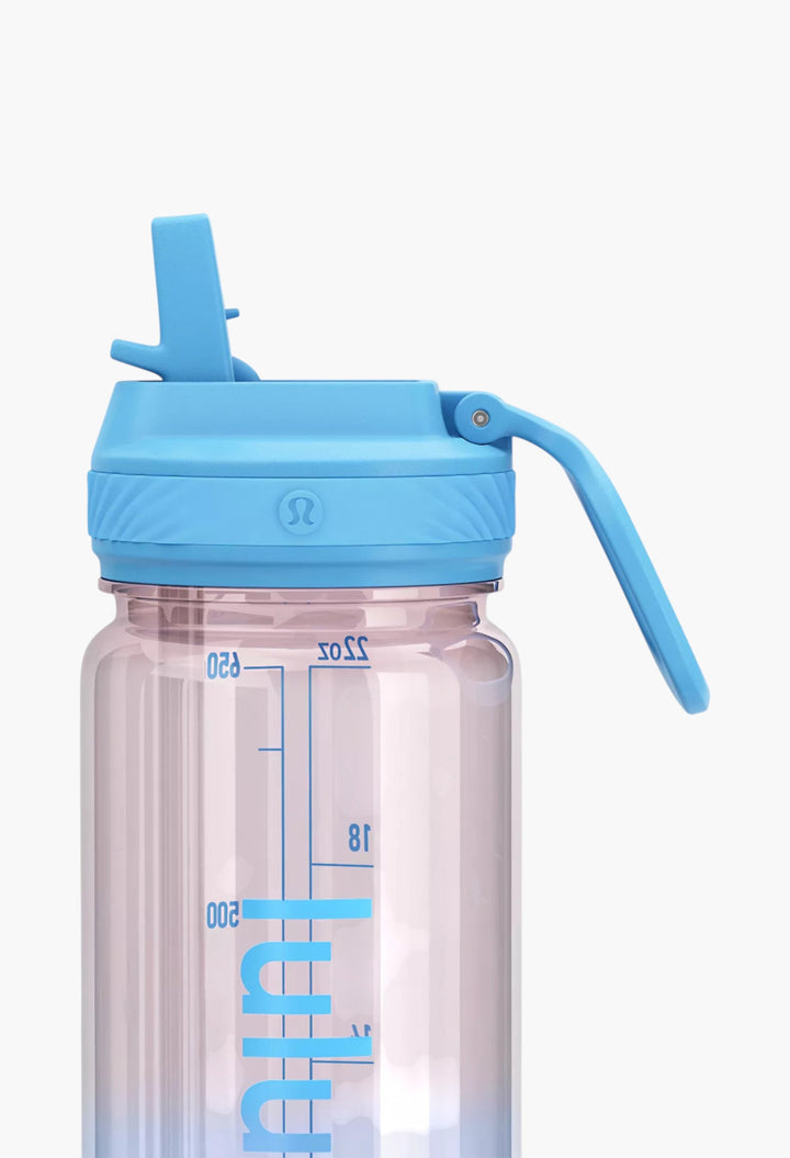 Back to Life Clear Bottle 24oz Straw Lid