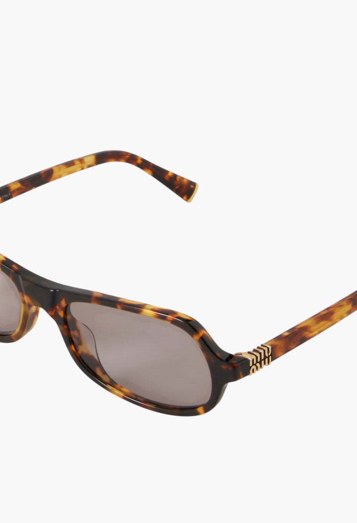Round-Frame Acetate Sunglasses - GLAM MODA