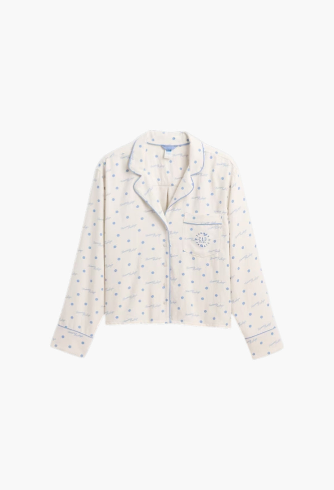 Relaxed Flannel Dotted PJ Shirt - GLAM MODA