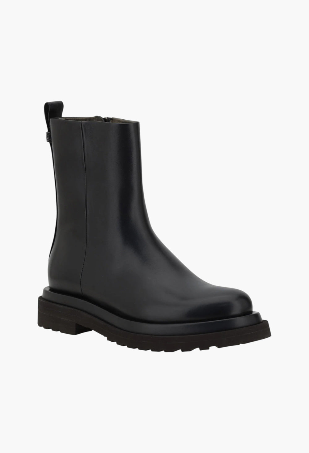 Leather Ankle Boots - GLAM MODA