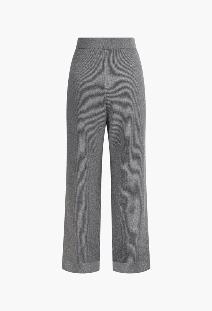 Ribbed Lurex Pants - GLAM MODA