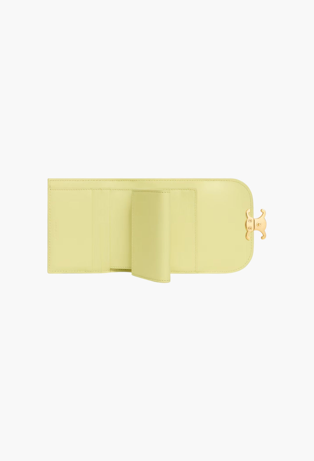 Small Flap Wallet Triomphe In Shiny Calfskin - GLAM MODA