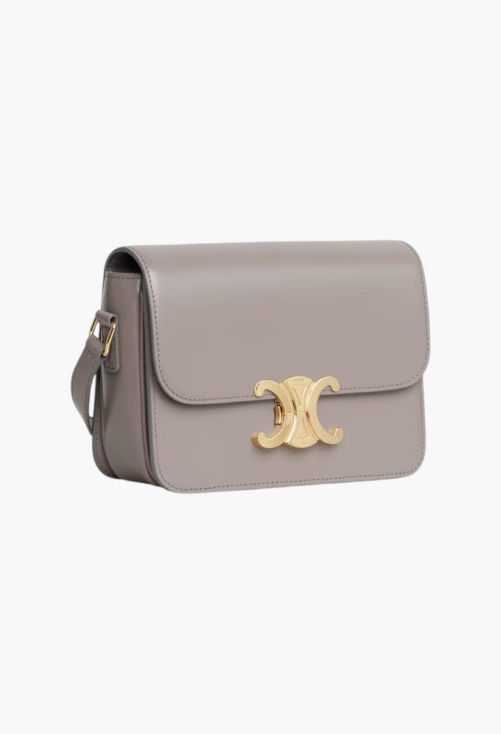 Teen Triomphe Bag In Shiny Calfskin - GLAM MODA