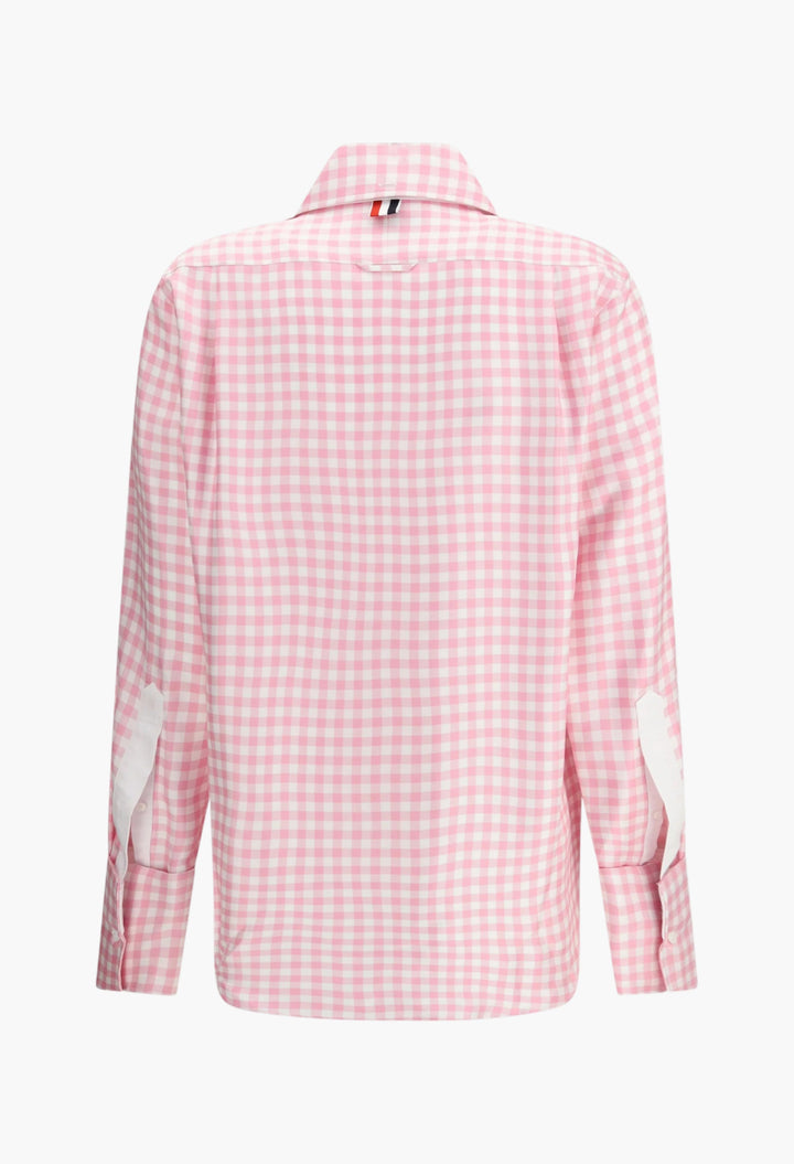Checked silk Shirt - GLAM MODA