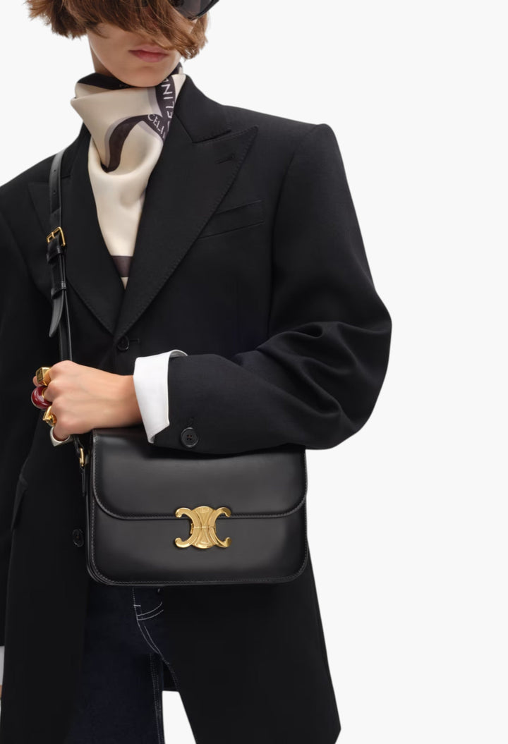 Classique Triomphe Bag In Shiny Calfskin - GLAM MODA
