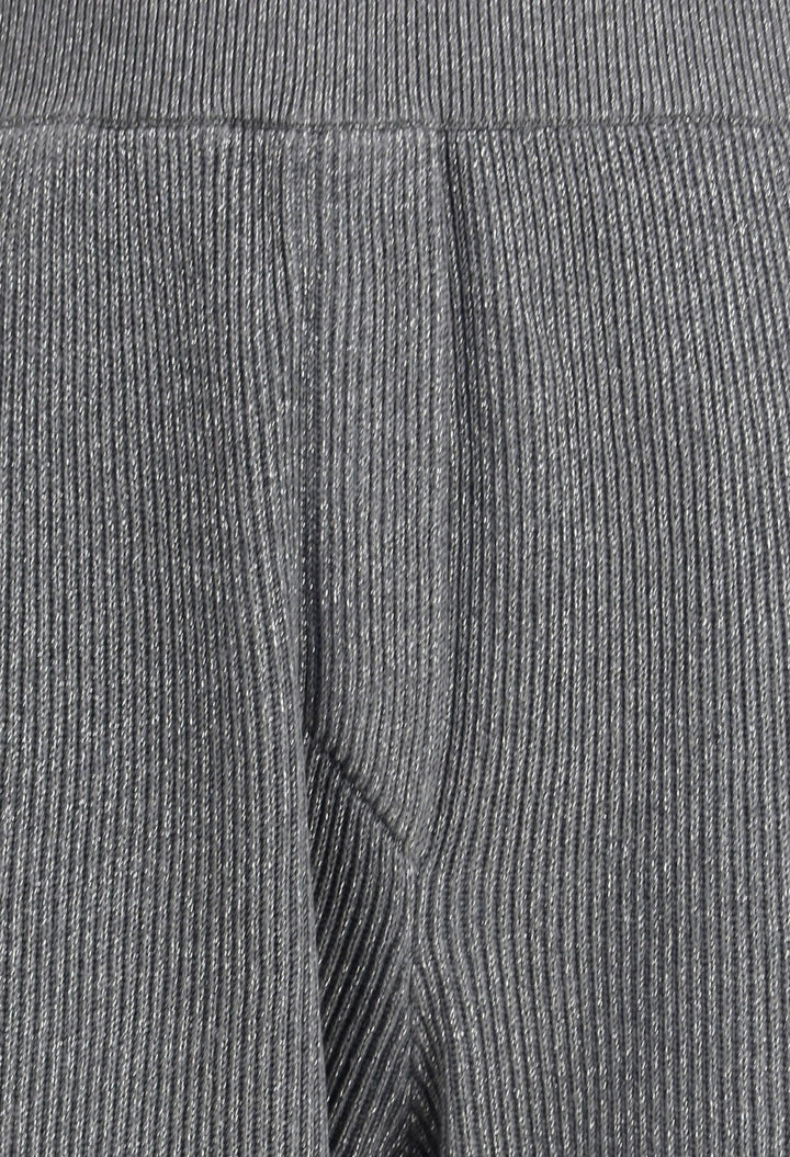 Ribbed Lurex Pants - GLAM MODA