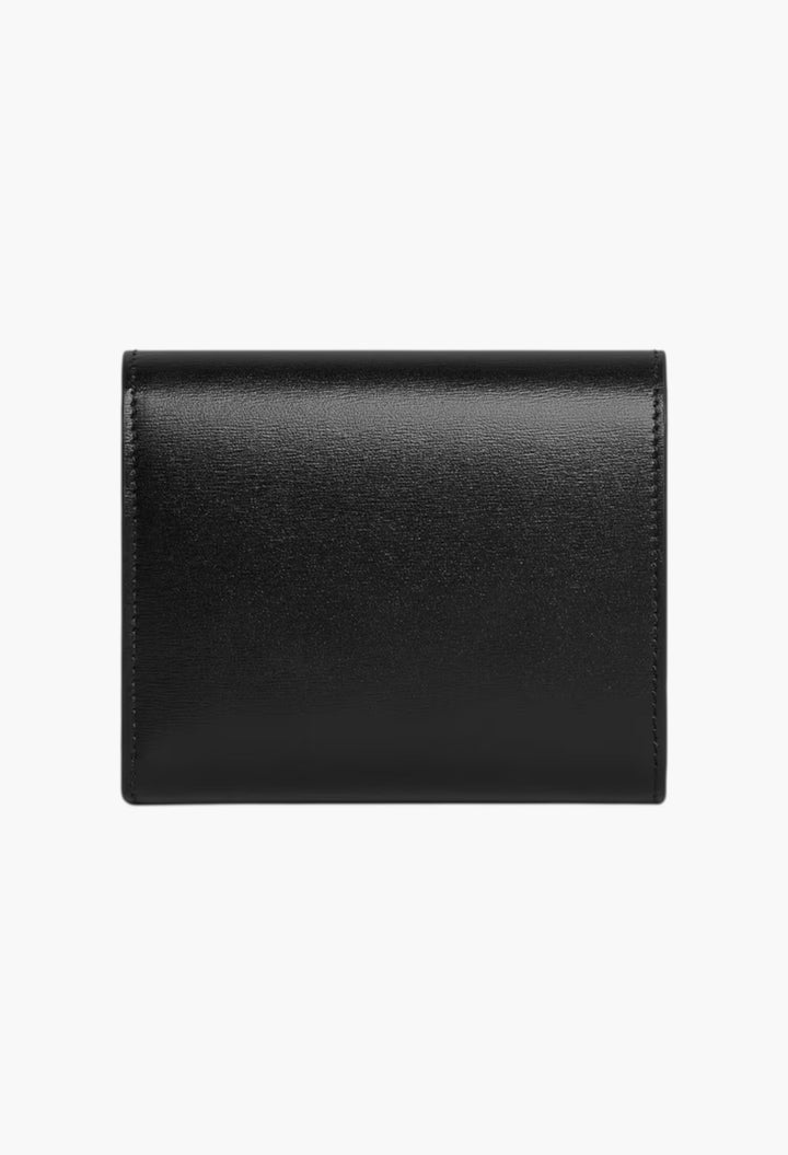 Small Flap Wallet Triomphe In Shiny Calfskin - GLAM MODA
