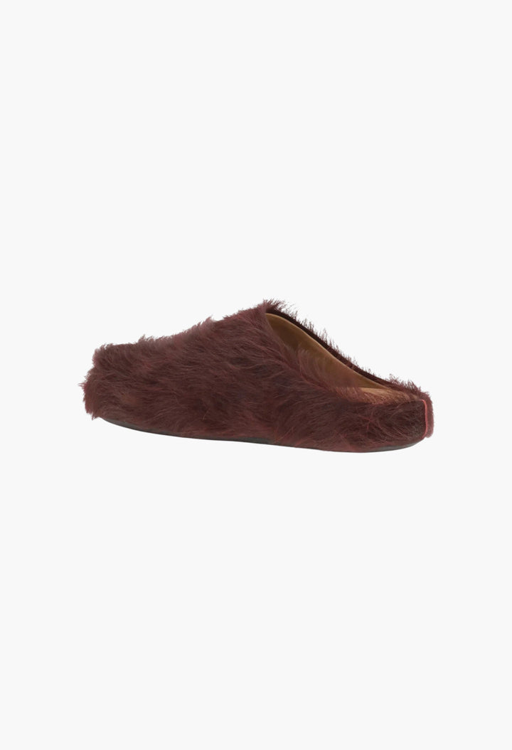 Long-haired calfskin Fussbett Mules - GLAM MODA
