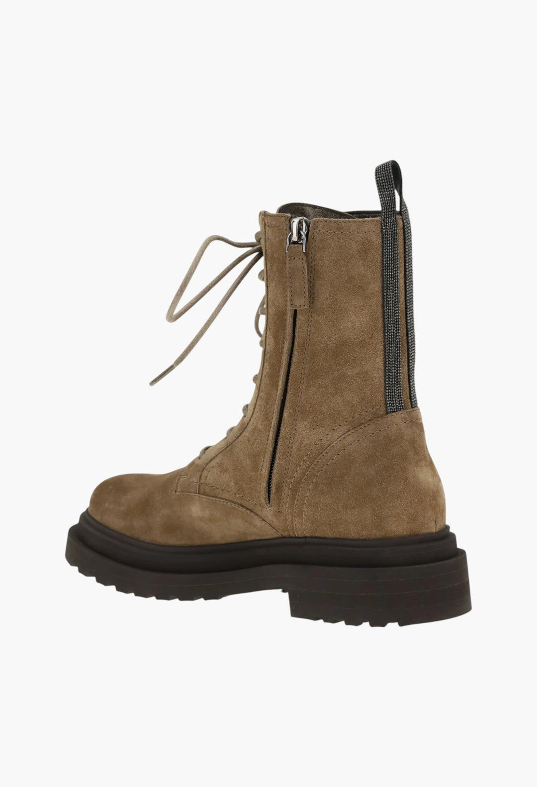 Suede lace-up Ankle Boots - GLAM MODA