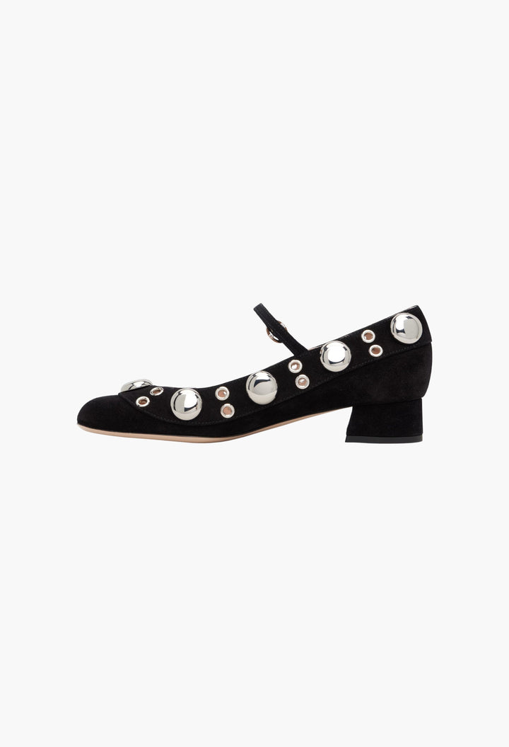 Black Nellcôte Mary-Jane Heels - GLAM MODA