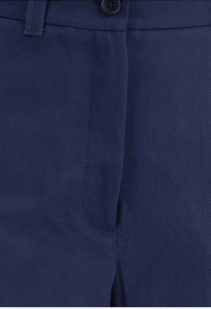 Alfeo Trousers In Cotton Gabardine - GLAM MODA