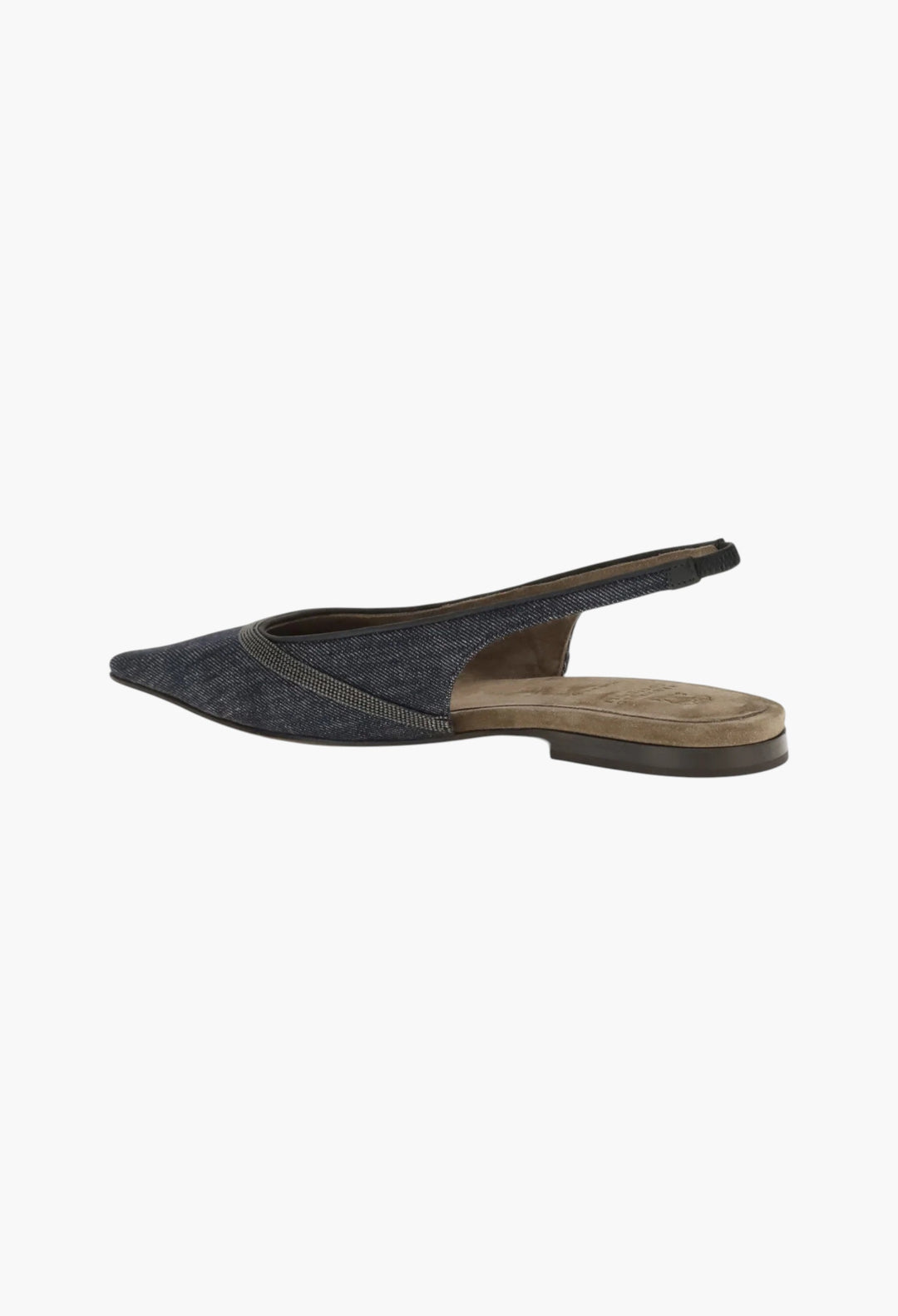 Denim Slingback Ballerinas - GLAM MODA