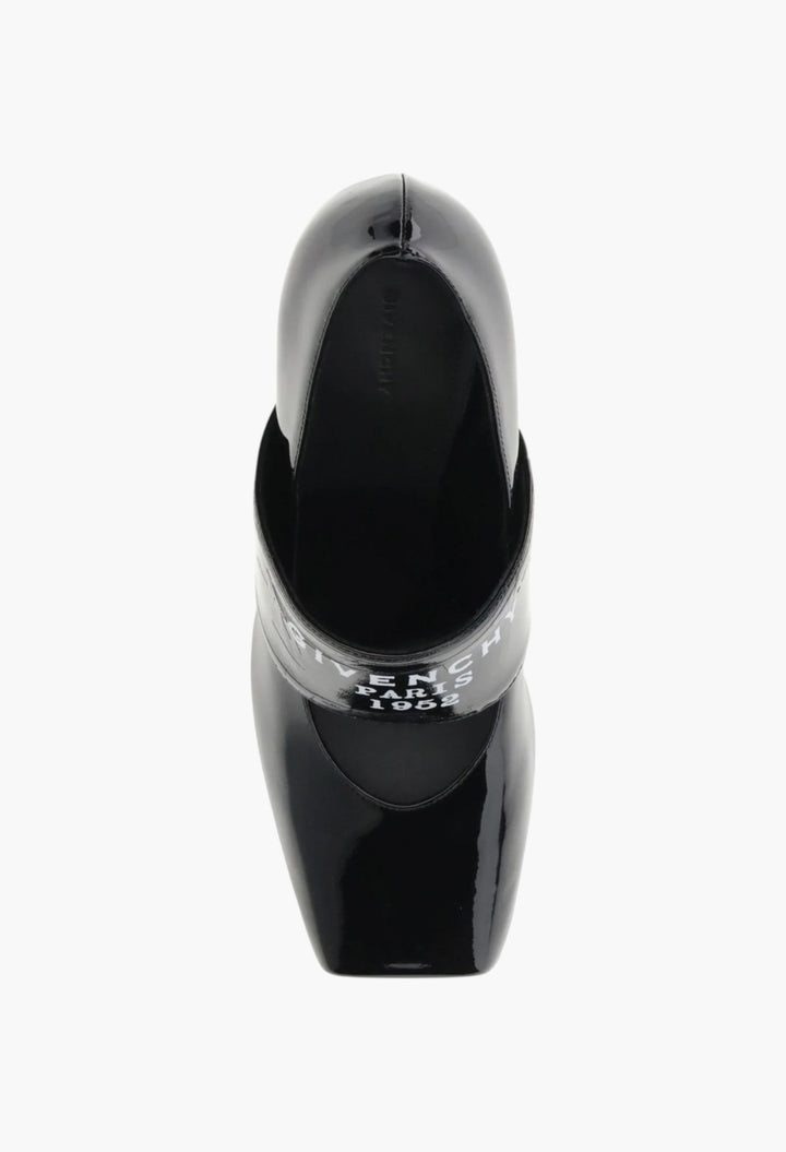Sliced Square Logo Pumps - GLAM MODA