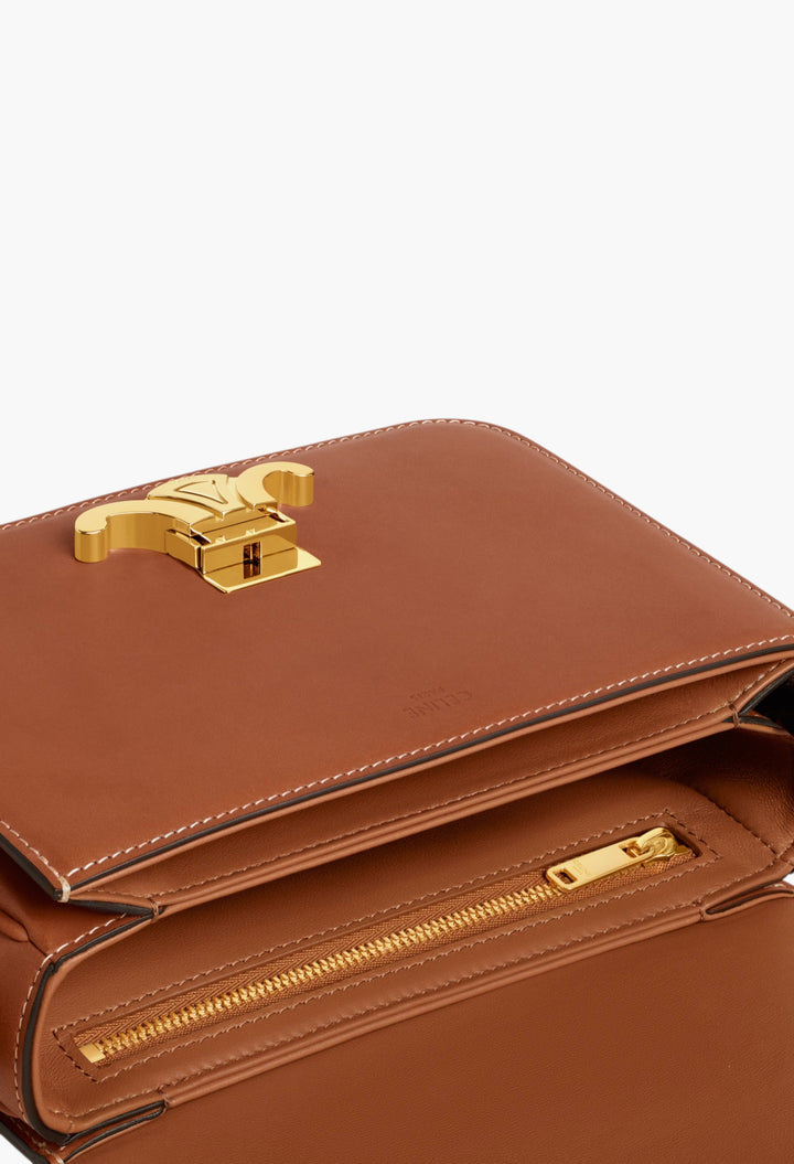 Teen Triomphe Bag In Shiny Calfskin - GLAM MODA
