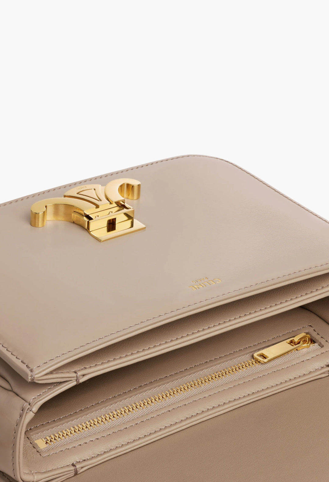 Teen Triomphe Bag In Shiny Calfskin - GLAM MODA