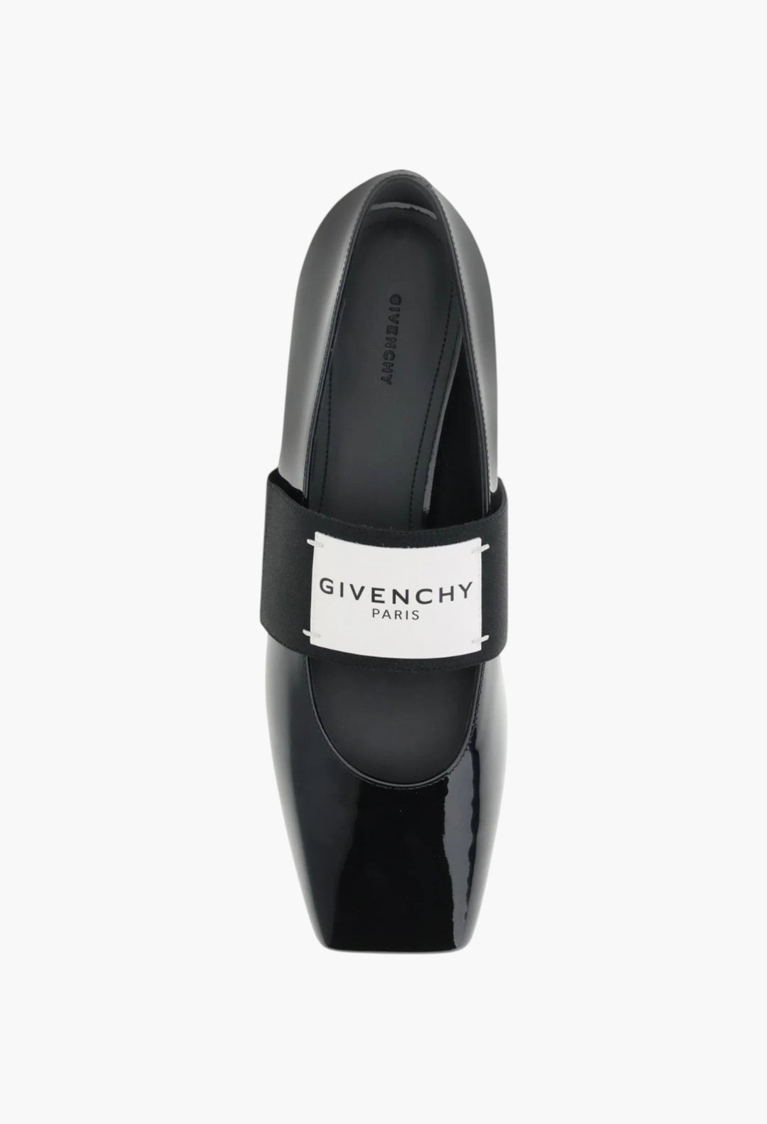 Patent-leather Squared Ballerinas - GLAM MODA
