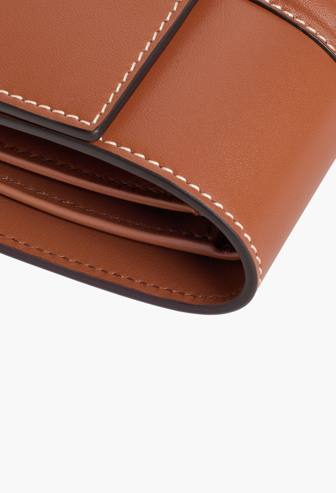 Small Trifold Wallet 16 In Satinated Calfskin - GLAM MODA