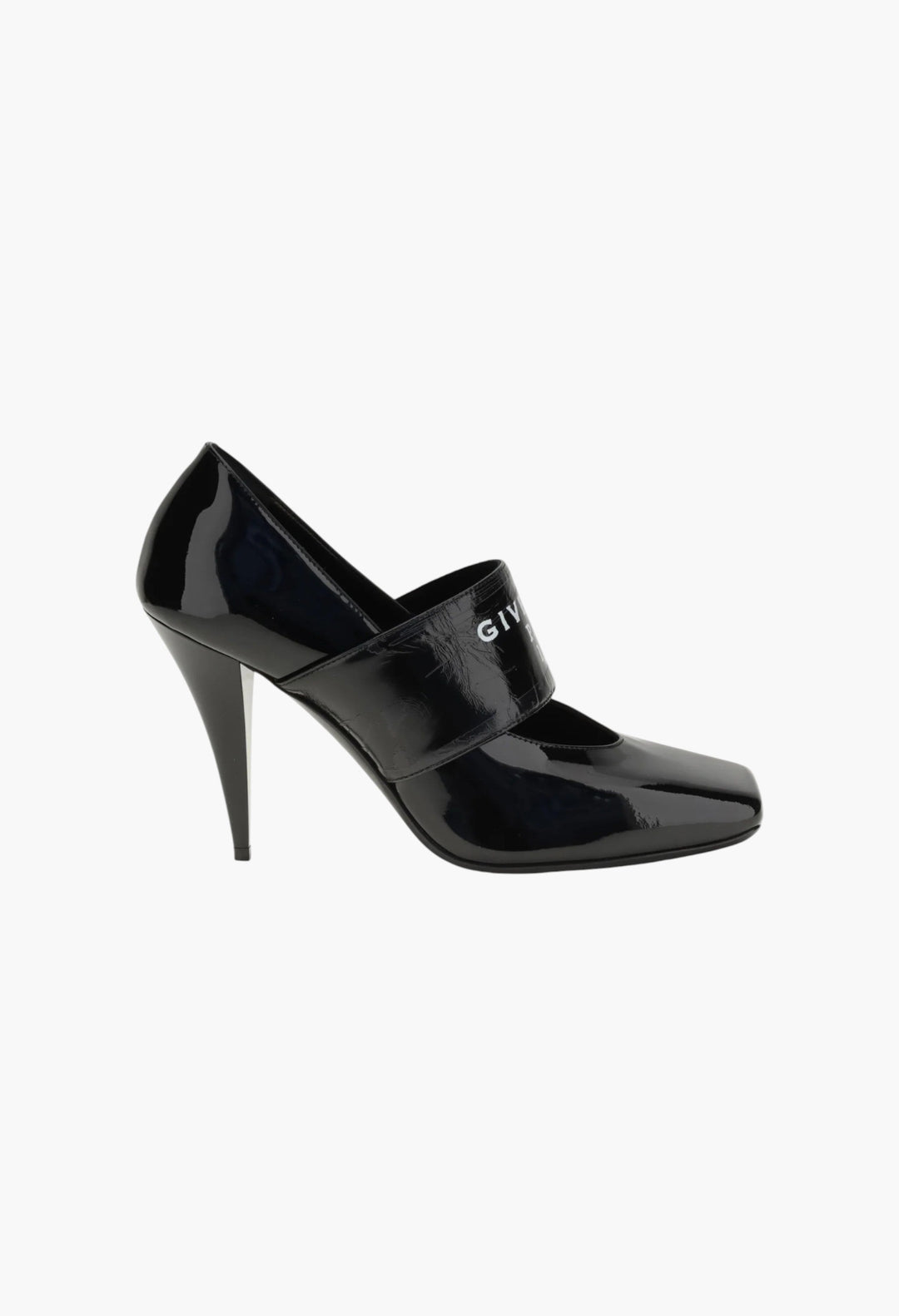 Sliced Square Logo Pumps - GLAM MODA