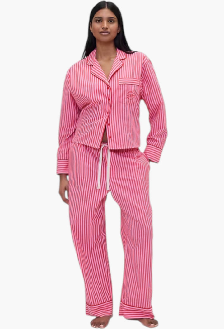 Gap × Summer Fridays Relaxed Poplin Stripe PJ Shirt - GLAM MODA