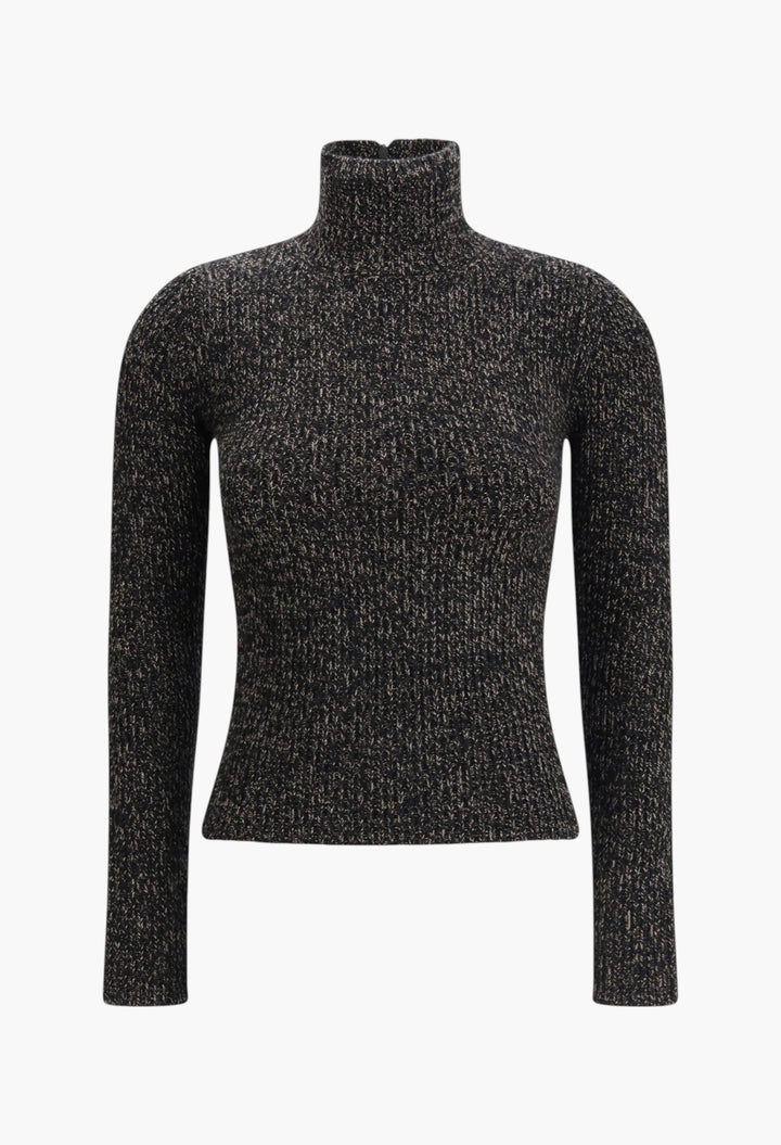Ribbed Long-Sleeve T-shirt - GLAM MODA