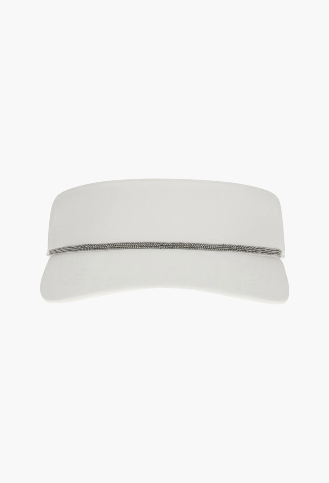 Nylon Visor With Shiny Band - GLAM MODA